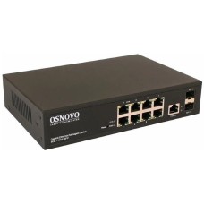 Коммутатор OSNOVO Коммутатор SW-70802/L2 (L2) 8x1Гбит/с 2SFP управляемый