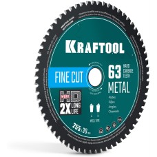 KRAFTOOL Metal Cut 255 х 30 мм, 63Т, диск пильный по металлу и стали (36954-255-30-63)