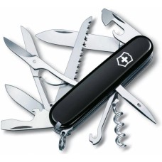 VICTORINOX Нож перочинный Huntsman (1.3713.3) 91мм 15функц. черный карт.коробка