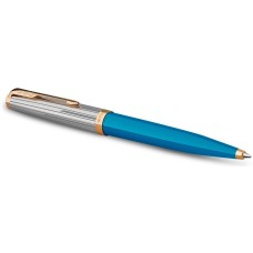 PARKER Ручка шариков. 51 Premium (2169080) Turquoise GT M черн. черн. подар.кор