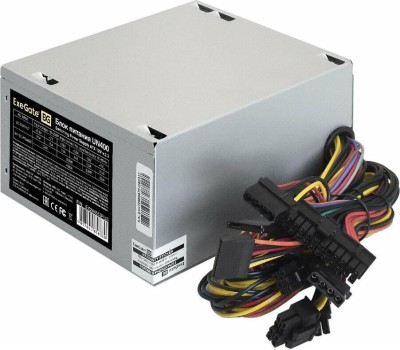 Блок питания EXEGATE 400W UN400, ATX, 12cm fan, 24p+4p, 3*SATA, 2*IDE, FDD (EX244553RUS)