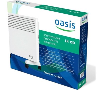 Конвектор OASIS LK-15 (U) механический термостат