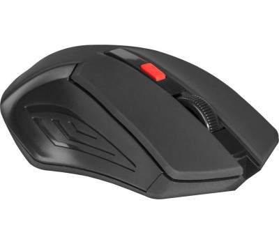 Мышь DEFENDER (52276) ACCURA MM-275 черный/красный