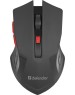Мышь DEFENDER (52276) ACCURA MM-275 черный/красный