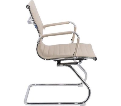 Кресло посетителя EVERPROF Leo CF экокожа бежевый