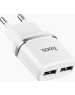 Сетевое зарядное устройство HOCO (6957531047759) C12 2USB 2.4A белый