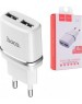 Сетевое зарядное устройство HOCO (6957531047759) C12 2USB 2.4A белый