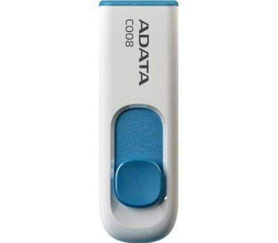USB флэш-накопитель A-DATA 32GB С008 белый/голубой (AC008-32G-RWE)