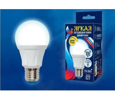 Лампочка UNIEL (UL-00004289) LED-A60 12W/4000K/E27/FR/DIM PLP01WH