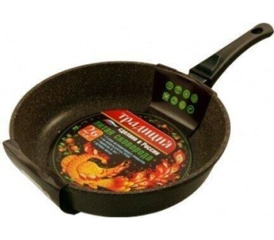 Сковорода ТРАДИЦИЯ ТД2225 антипригарная литая 22см съемн/руч Доломит