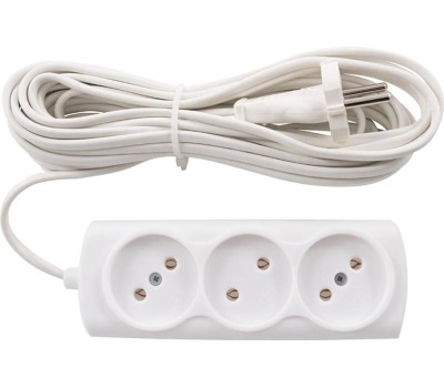 Удлинитель ENGY Удлинитель Эконом 7м/3роз. (ШВВП 2х0,75) (186717)