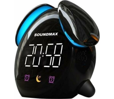 Часы-будильник SOUNDMAX SM-7011(чёрный)