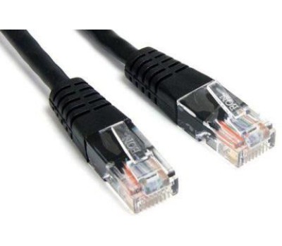 LANMASTER Патч-корд TWT-45-45-0.5-BK UTP RJ-45 вил.-вилка кат.5E 0.5м черный ПВХ (уп.:1шт)