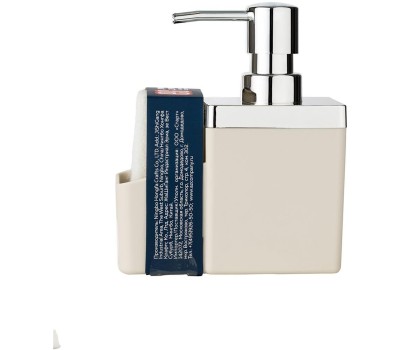 Диспенсер для мыла с карманом под губку ЕГ (574) Диспенсер для мыла с карманом под губку бежевый