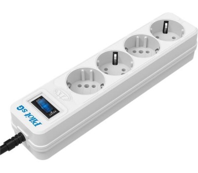 Сетевой фильтр PILOT SG 3м (5 розеток) белый (коробка)