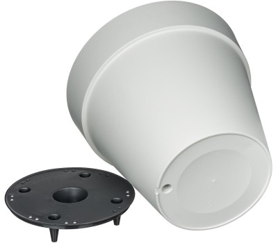 Горшок цветочный HOMVER Tarragon D250мм, 7л со вставкой (светло-серый) 221610521/03