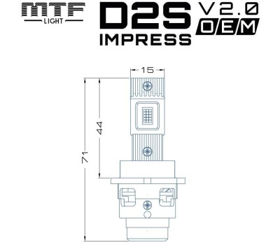 Лампа светодиодная MTF LIGHT STD2K6