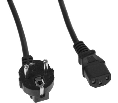 KINGPRICE Кабель KP-PC-Euro-C13-3m Евровилка угловой IEC C13 3м черный
