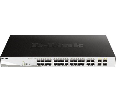 D-LINK SMB D-Link DGS-1210-28/F3A Управляемый L2 коммутатор с 24 портами 10/100/1000Base-T и 4 комбо-портами 100/1000Base-T/SFP