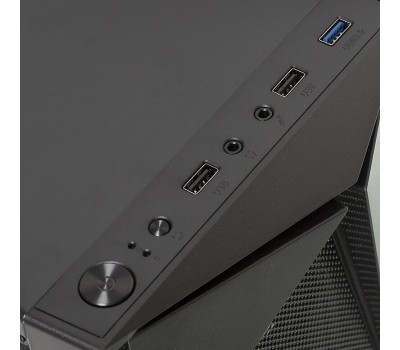 Корпус для ПК AEROCOOL Корпус ATX Glider Cosmo-G-BK-v1, Midi-Tower, без БП, черный