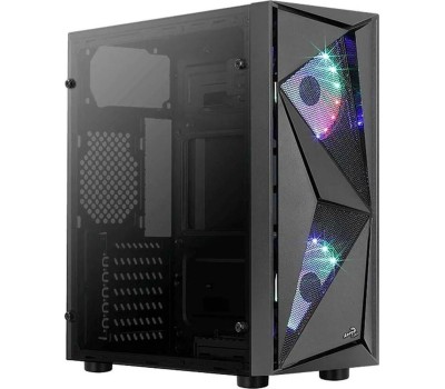 Корпус для ПК AEROCOOL Корпус ATX Glider Cosmo-G-BK-v1, Midi-Tower, без БП, черный