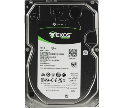 Жесткий диск SEAGATE Жесткий диск Exos 7E10 ST10000NM017B, 10ТБ, HDD, SATA III, 3.5