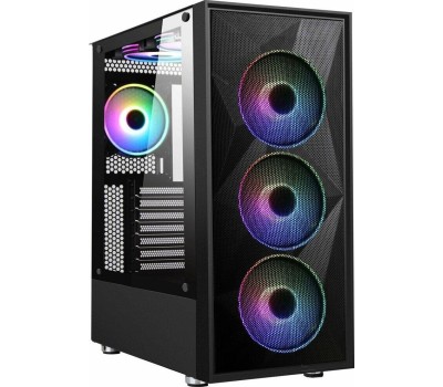 Корпус для ПК FORMULA Корпус ATX F-3401 (V1), Midi-Tower, без БП, черный [f-3401 v1]