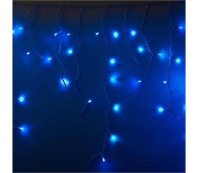 NEON-NIGHT Гирлянда светодиодная Бахрома (Айсикл) 4,8х0,6м 152 LED СИНИЙ белый ПВХ IP65 постоянное свечение 230В нужен блок 303-500-1