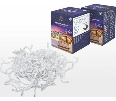 NEON-NIGHT Гирлянда светодиодная Бахрома (Айсикл) 4,8х0,6м 152 LED СИНИЙ белый ПВХ IP65 постоянное свечение 230В нужен блок 303-500-1