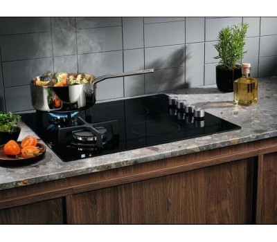 Варочная панель газовая ELECTROLUX Комбинированная варочная панель EGE6172NOK, 4 конфорки, стеклокерамика, черный