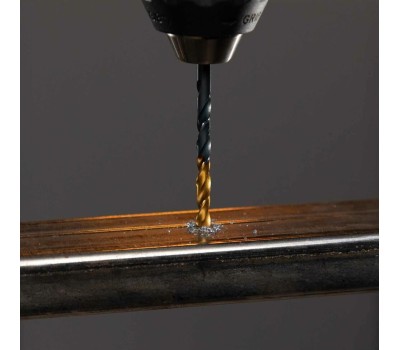 Сверло DENZEL Сверло по металлу, 3,2 мм, HSS-Tin, Golden Tip, 10 шт. 717206