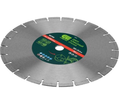 Диск алмазный СИБРТЕХ Диск алмазный 350 х 25.4 мм, 