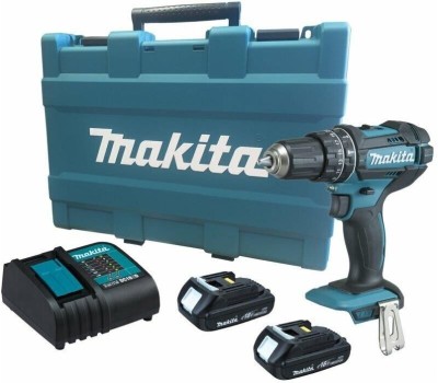 MAKITA Ударная дрель-шуруповерт DHP482SYE, 1.5Ач, с двумя аккумуляторами