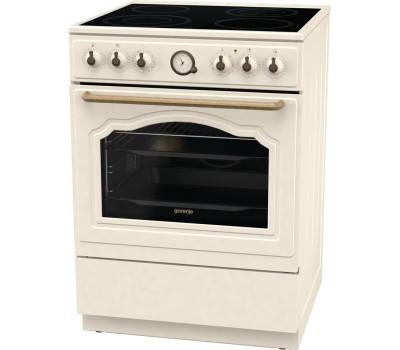 Плита электрическая GORENJE Электрическая плита GECS6B70CLI, стеклокерамика, без крышки, бежевый