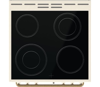 Плита электрическая GORENJE Электрическая плита GECS6B70CLI, стеклокерамика, без крышки, бежевый