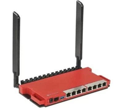 MIKROTIK Маршрутизатор L009UiGS-RM, 8 WAN/LAN, 1xSFP, красный