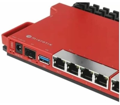 MIKROTIK Маршрутизатор L009UiGS-RM, 8 WAN/LAN, 1xSFP, красный