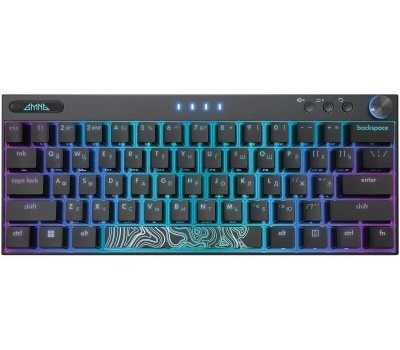 GMNG Клавиатура GG-KB500XW, USB, Bluetooth/Радиоканал, механическая, черный [1910516]