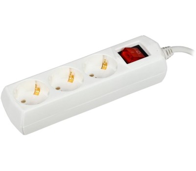 Удлинитель сетевой IEK Сетевой удлинитель У03В, 7м, белый [wyp10-10-03-07-zk-g]