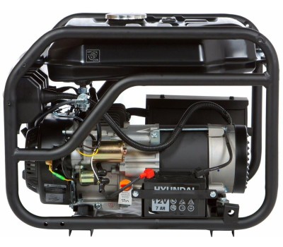 Генератор HYUNDAI Бензиновый генератор HHY 3050FE, 220/12 В, 3.2кВт, на колёсах с АКБ