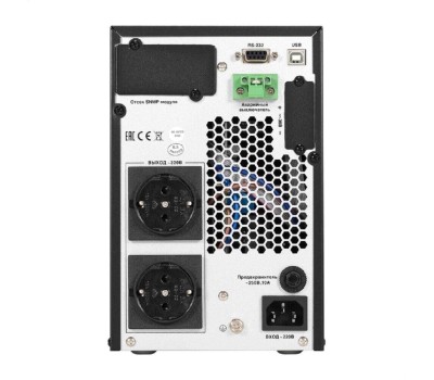 ИБП Exegate EX296947RUS ИБП On-line ExeGate PowerExpert TL-1000.LCD.AVR.2SH.USB.RS232.SNMP <1000VA/1000W, On-Line, PF=1, LCD, 2*Schuko, RS232, USB, SNMP-slot, встроенные батареи 12V 7.2Ah - 2шт, Tower, ме