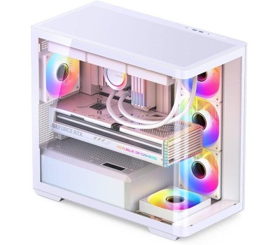 Корпус для ПК JONSBO Корпус mATX D300, Mini-Tower, без БП, белый [d300 white]