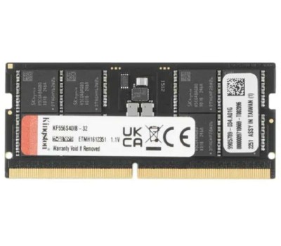 Оперативная память KINGSTON Оперативная память Fury Impact KF556S40IB-32 DDR5 - 1x 32ГБ 5600МГц, для ноутбуков (SO-DIMM), Ret