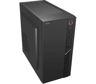 DIGMA Корпус mATX DCC-MN306, Mini-Tower, без БП, черный