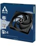 ARCTIC COOLING Вентилятор P14 5шт, 140мм, 3-pin, 1700об/мин, 22.5 - 24.5 дБ, черный, Ret [acfan00136a]
