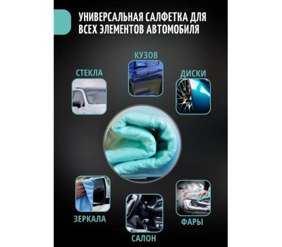 Салфетка для автомобиля GRASS IT-0462 Салфетка в тубе 43*32 см (эконом)
