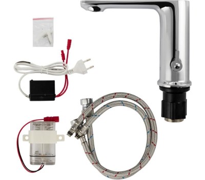 BRIMIX - Смеситель сенсорный для раковины, с регулировкой температуры воды на корпусе, латунный корпус, цвет ХРОМ. 0877