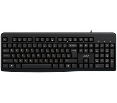 ACER Клавиатура OKW500 черный USB Multimedia (ZL.KBDEE.01T) каб.:1.8м