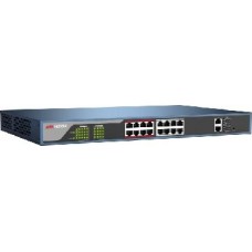 коммутатор HIKVISION DS-3E0318P-E неуправляемый PoE коммутатор 16