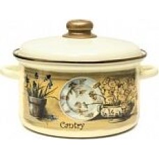 Кастрюля ЭМАЛЬ 21-Б1612/6 3,0л кантри-д (2)